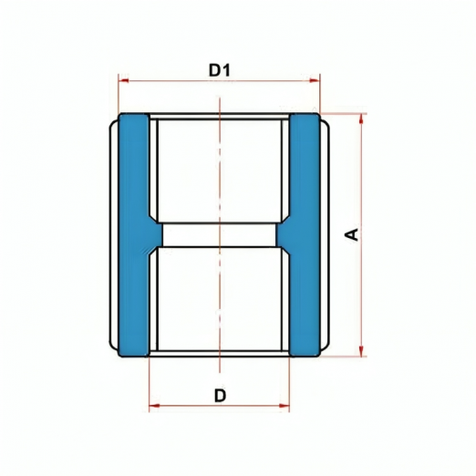 Luva Roscvel Pvc Cor Preta Medida 1 Polegada Marca Tigre