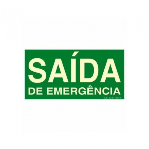 Placa Sada De Emergncia 15 X 30 Sinalize