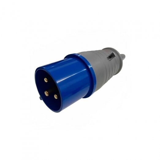Plug Modelo 2P+T 32A 220/240v Cor Azul Referncia 3276 Soprano