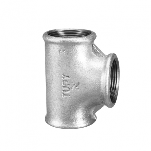 T Modelo Galvanizado Medida 1/2 Marca Tupy